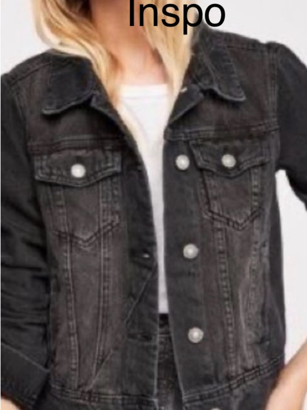 Pixley Washed Black Jean Jacket